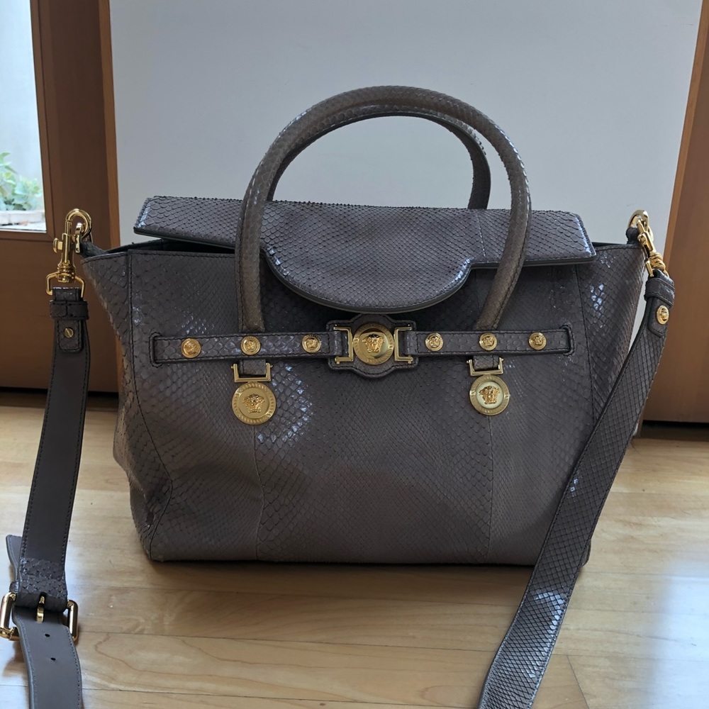 Versace one-of-kind Crocodile Tote